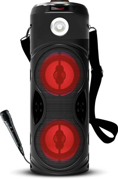YOROTO Bluetooth Party Speaker with Wired Mic, RGB Lights & in-built Tourch 30 W Bluetooth Party Speaker