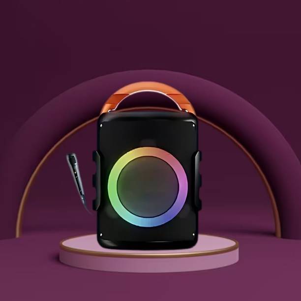 FRONY DJ Box 20W Bluetooth Speaker with FM Radio, Mic, RGB Light & 4 hour's backJK415 20 W Bluetooth Party Speaker