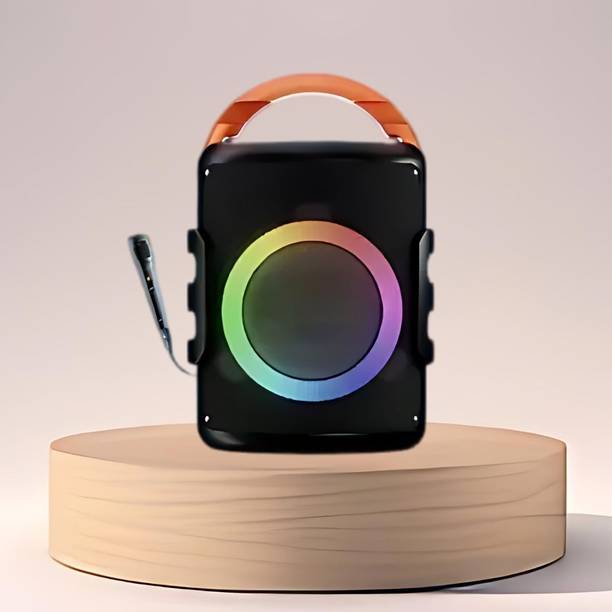FRONY DJ Box 20W Bluetooth Speaker with FM Radio, Mic, RGB Light & 4 hour's backJK430 20 W Bluetooth Party Speaker