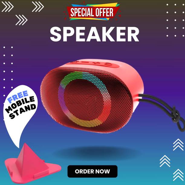 FRONY 10W Bluetooth Speaker with 6 Hours Wireless Playback ,RGB Light speakerFJ242 10 W Bluetooth Party Speaker