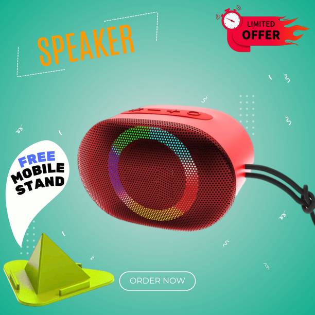 GUGGU 10W Bluetooth Speaker with 6 Hours Wireless Playback ,RGB Light speakerSD466 10 W Bluetooth Party Speaker