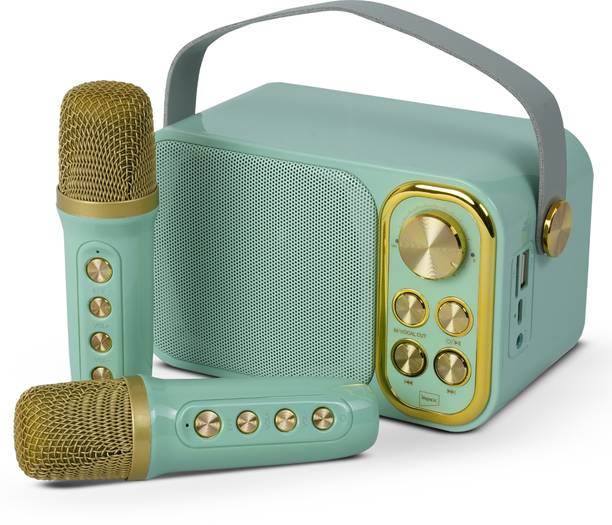 IMPEX Portable karaoke Speaker (KM 1302) with Mic 20 W Bluetooth Party Speaker