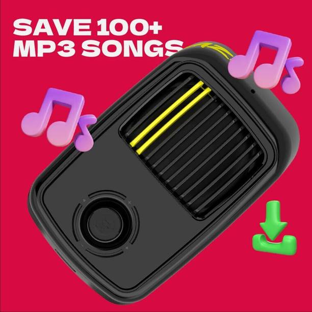 Arctic Fox Craze MP3 Music Speaker, In-Built Mic with Voice Assistance,Save 100+ MP3 Songs 3 W Bluetooth Party Speaker