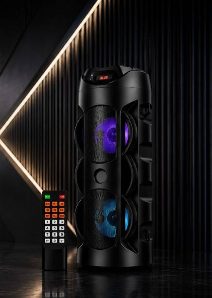 APH PRIME DJ Speaker & Sound Box . 40W Tower Speaker | Dual Woofer RGB Lights | Remote | 40 W Bluetooth Party Speaker