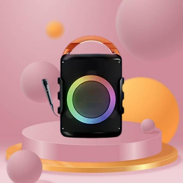 GUGGU DJ Box 20W Bluetooth Speaker with FM Radio, Mic, RGB Light & 4 hour's backQO321 20 W Bluetooth Party Speaker