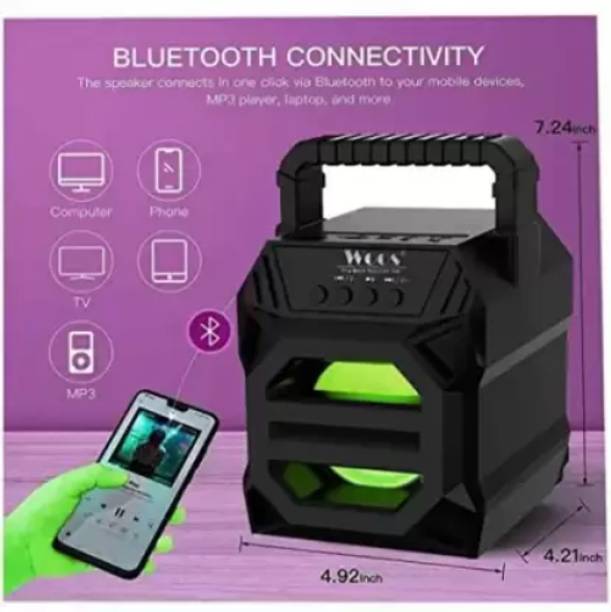 Clairbell DIX_465A_WS02 3D SOUND SPEAKER LED COLOR CHANGE LIGHT MINI HOME THEATRE SPEAKER 48 W Bluetooth Party Speaker