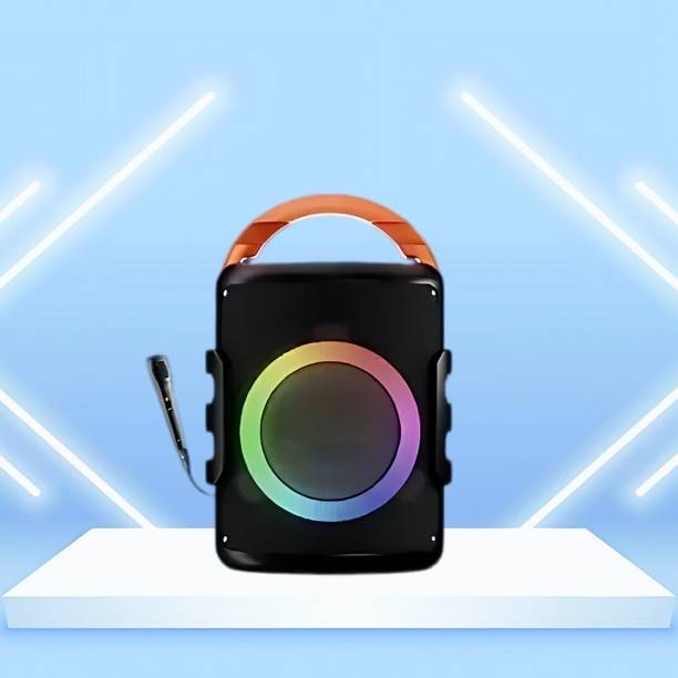 GUGGU DJ Box 20W Bluetooth Speaker with FM Radio, Mic, RGB Light & 4 hour's backQO447 20 W Bluetooth Party Speaker