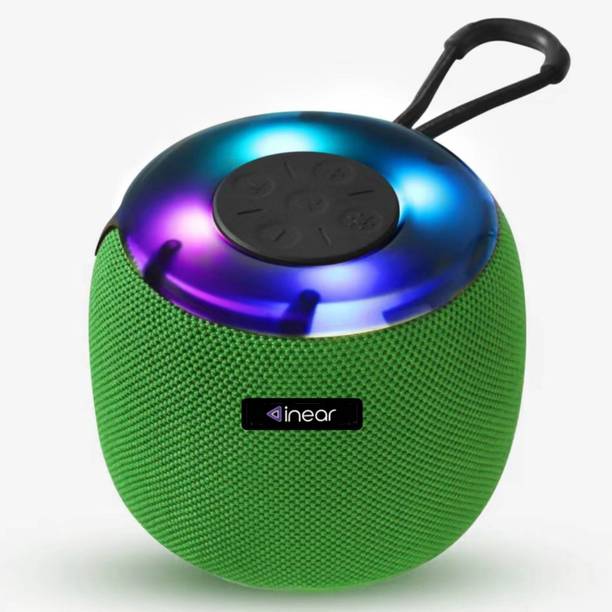 inear Wave 10W Bluetooth Speakers Portable Wireless Mini Speaker with TWS, LED Light 10 W Bluetooth Party Speaker