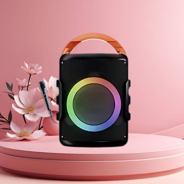 GUGGU DJ Box 20W Bluetooth Speaker with FM Radio, Mic, RGB Light & 4 hour's backQO438 20 W Bluetooth Party Speaker
