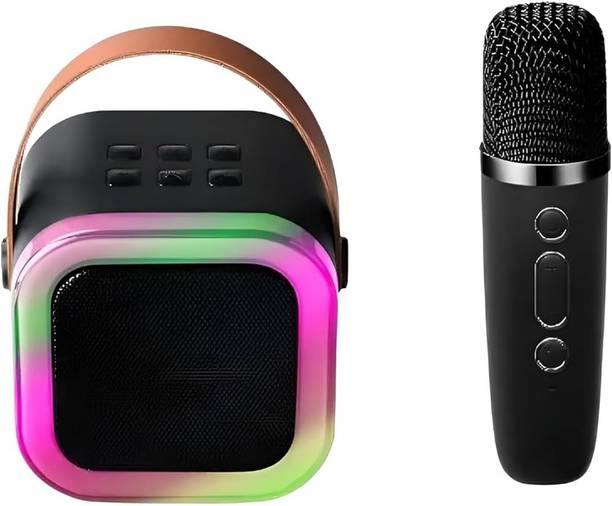 4uonly K12 Speaker Bluetooth Wireless Karaoke Mic Speaker Bluetooth JHG2 56 W Bluetooth Party Speaker