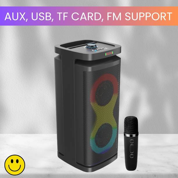SACRO A1 (PORTABLE BLUETOOTH PARTY SPEAKER) Wireless Karaoke Mic & Deep Bass SoundS482 40 W Bluetooth Party Speaker