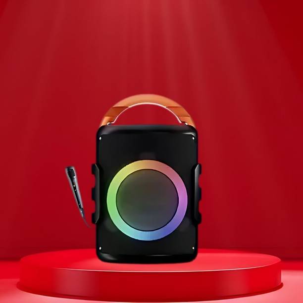 FRONY DJ Box 20W Bluetooth Speaker with FM Radio, Mic, RGB Light & 4 hour's backJK300 20 W Bluetooth Party Speaker