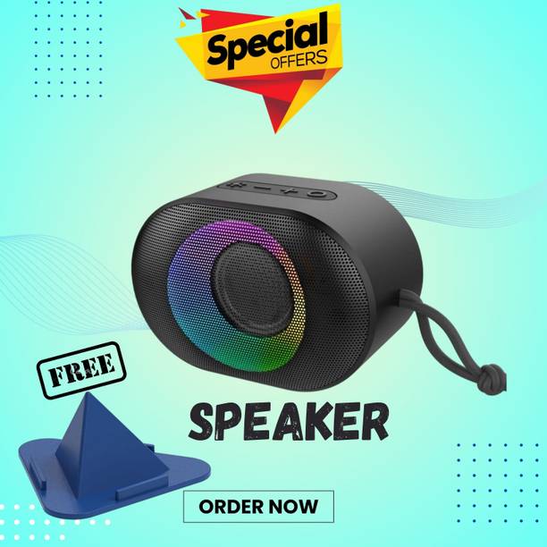 GUGGU 10W Bluetooth Speaker with 6 Hours Wireless Playback ,RGB Light speakerSD355 10 W Bluetooth Party Speaker