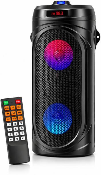 ZEKLY 40W Bluetooth Tower Speaker | Dual Woofer RGB Lights | Remote | 40 W Bluetooth Party Speaker