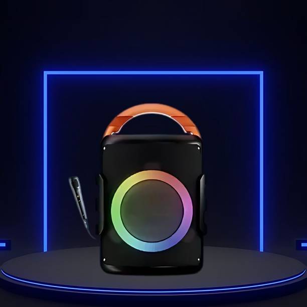 Clairbell DJ Box 20W Bluetooth Speaker with FM Radio, Mic, RGB Light & 4 hour's backER369 20 W Bluetooth Party Speaker