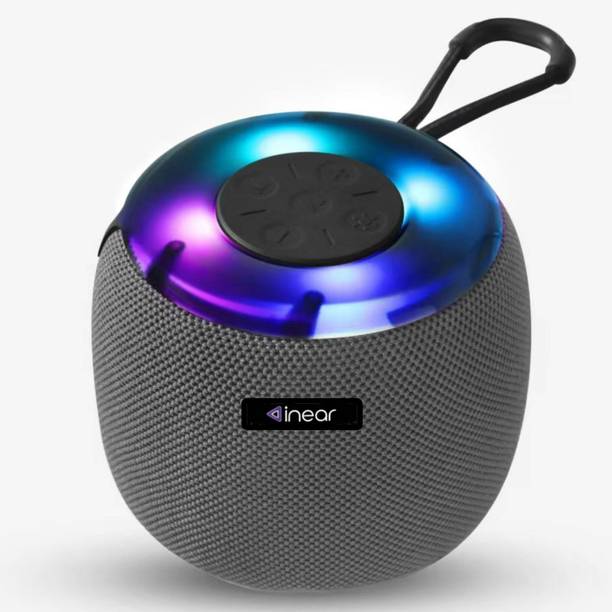 inear Wave 10W Bluetooth Speakers Portable Wireless Mini Speaker with TWS, LED Light 10 W Bluetooth Party Speaker