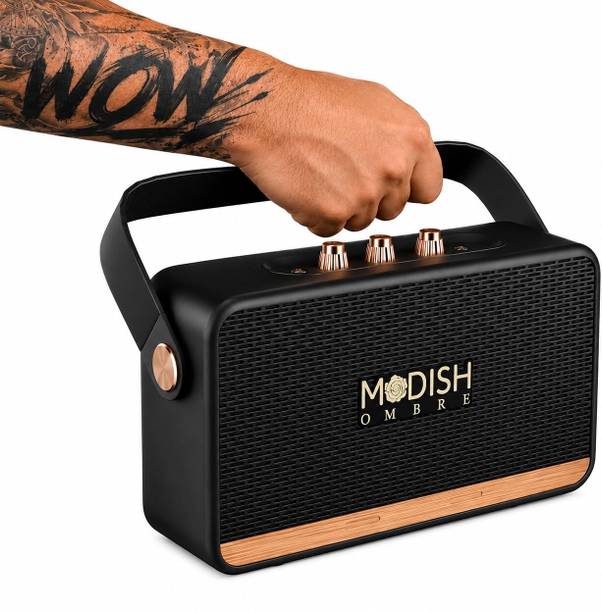 ModishOmbre Basson 30W Bluetooth Speaker, 20H Playtime, FM, USB, TF, Type C Charging 30 W Bluetooth Party Speaker