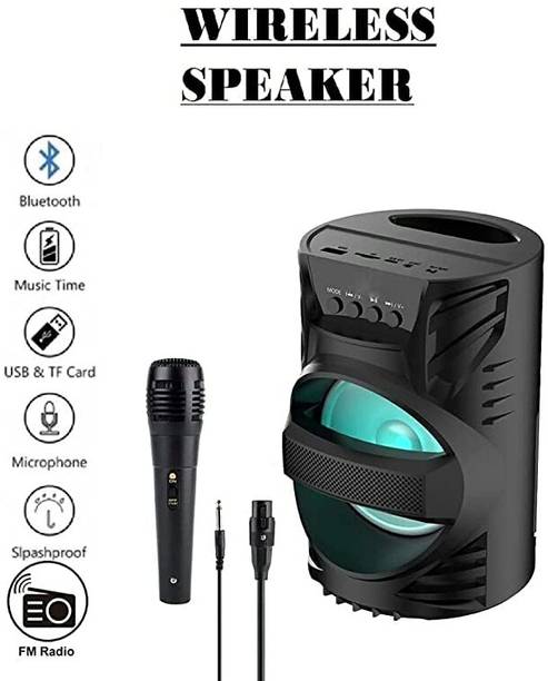 SUPREME5 WS-04 Wireless Bluetooth Speaker Led Disco Light subwoofer Sound System 17 5 W Bluetooth Party Speaker