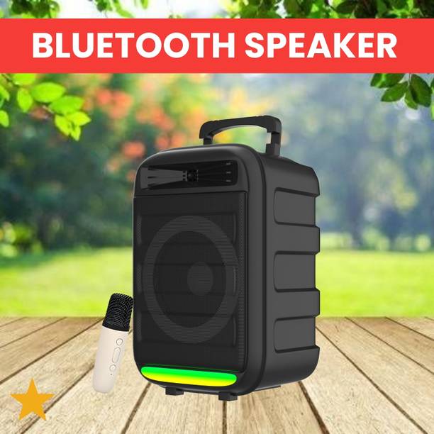 SYARA Monster (BLUETOOTH TROLLEY SPEAKER) With Karaoke Mic and High Quality SoundVB18 35 W Bluetooth Party Speaker
