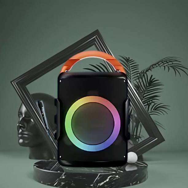 GUGGU DJ Box 20W Bluetooth Speaker with FM Radio, Mic, RGB Light & 4 hour's backQO421 20 W Bluetooth Party Speaker