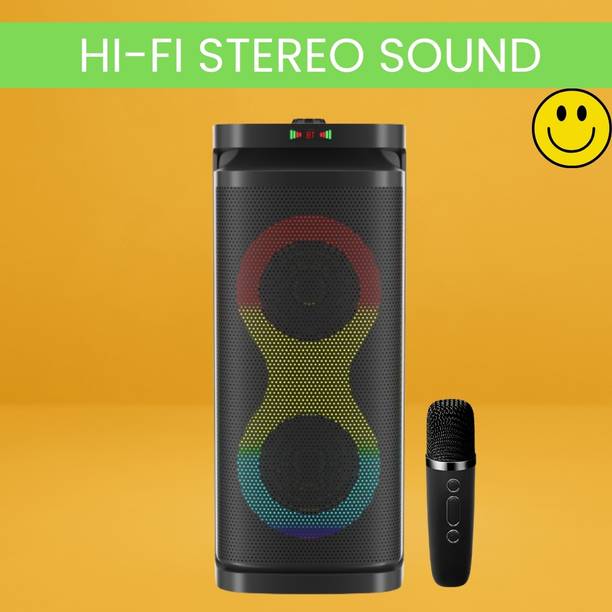 SACRO A1 (PORTABLE BLUETOOTH PARTY SPEAKER) HD Quality Audio &Wireless Karaoke MicP245 40 W Bluetooth Party Speaker