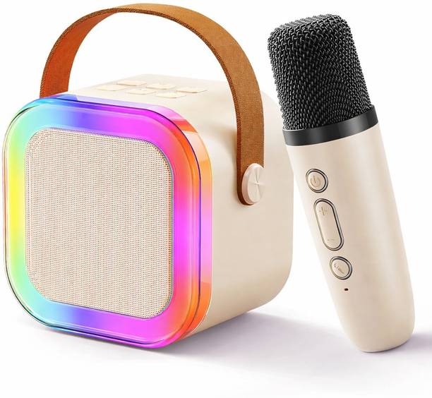 YGM Acoustic Foams - Portable Kids Karaoke Speaker with 1 Mic, 5-6 Hrs Playtime & Voice Changing 5 W Bluetooth Party Speaker