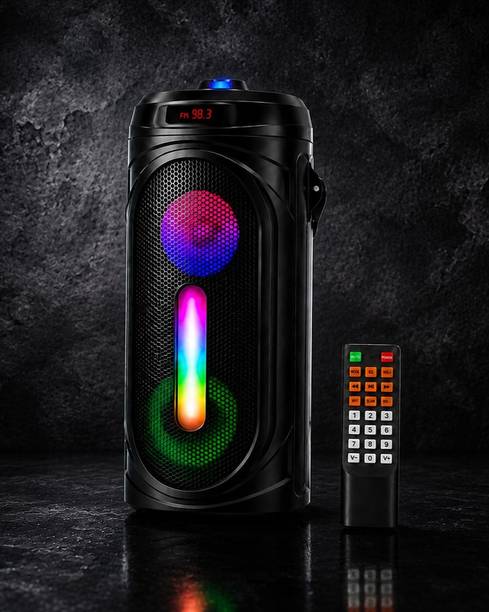 ZEKLY 40W Bluetooth Tower Speaker | Dual Woofer RGB Lights | Remote | 40 W Bluetooth Party Speaker