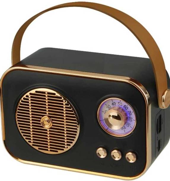 Aone Retro Portable Bluetooth Wireless Speaker With USB Input 5 W Bluetooth Party Speaker