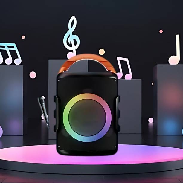 FRONY DJ Box 20W Bluetooth Speaker with FM Radio, Mic, RGB Light & 4 hour's backJK323 20 W Bluetooth Party Speaker