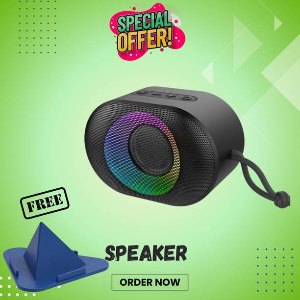 Clairbell 10W Bluetooth Speaker with 6 Hours Wireless Playback ,RGB Light speakerGH376 10 W Bluetooth Party Speaker