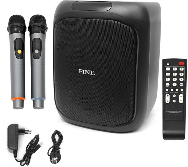 FINE 6400 3600mAh Portable Speaker with TWS, RGB LED, FM, Micro SD & Mobile Holder 50 W Bluetooth Party Speaker