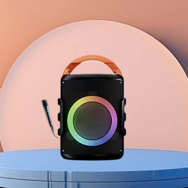 GUGGU DJ Box 20W Bluetooth Speaker with FM Radio, Mic, RGB Light & 4 hour's backQO368 20 W Bluetooth Party Speaker