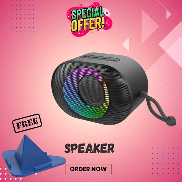 Clairbell 10W Bluetooth Speaker with 6 Hours Wireless Playback ,RGB Light speakerGH207 10 W Bluetooth Party Speaker