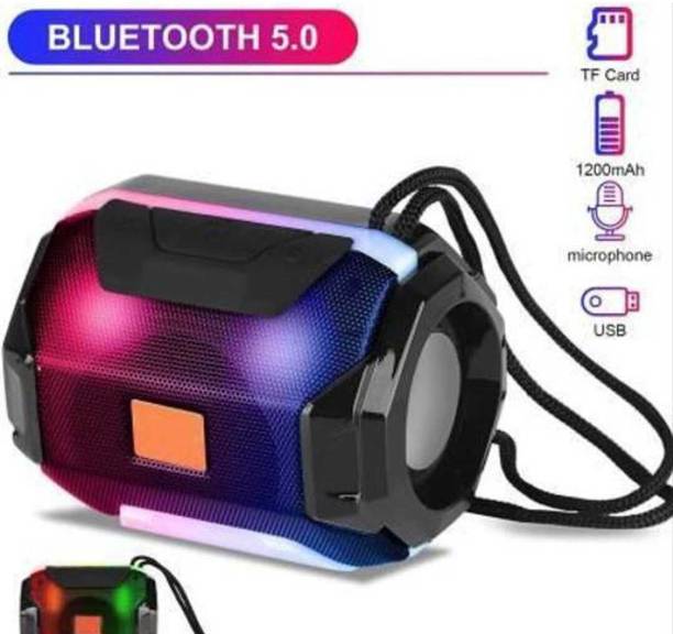ANANDANI Powerpact bass & stereo audio color changIng led Light wireless portable 5 W Bluetooth Party Speaker