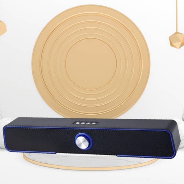 GUGGU Bluetooth Soundbar Speaker with Immersive 3D Surround Sound & 2400mAh BatteyC114 10 W Bluetooth Soundbar