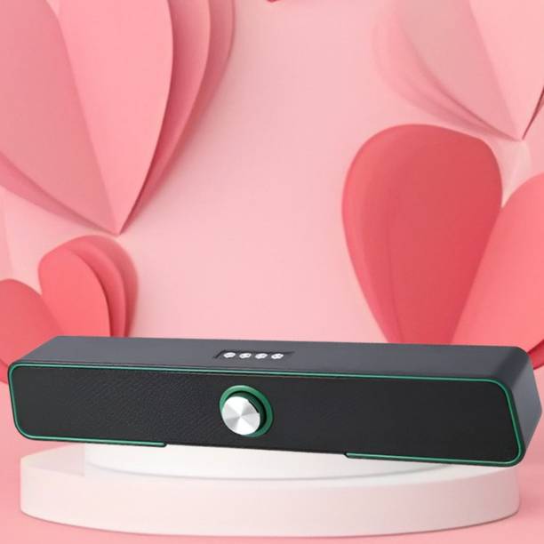 GUGGU Bluetooth Soundbar Speaker with Immersive 3D Surround Sound & 2400mAh BatteyC60 10 W Bluetooth Soundbar