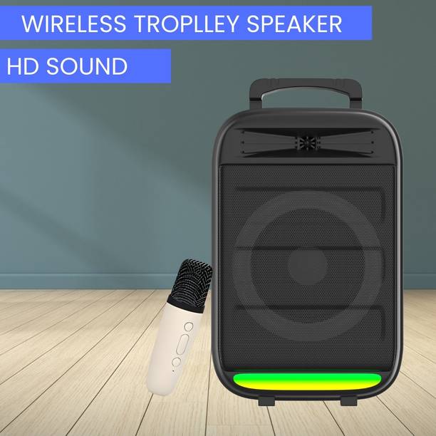 SACRO Monster (BLUETOOTH TROLLEY SPEAKER) High Bass Sound Quality With Karaoke MicI309 35 W Bluetooth Party Speaker