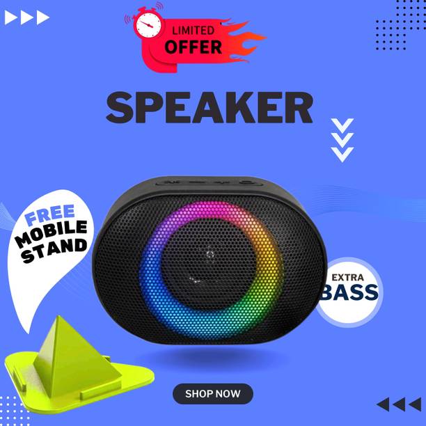 FRONY 10W Bluetooth Speaker with 6 Hours Wireless Playback ,RGB Light speakerFJ126 10 W Bluetooth Party Speaker