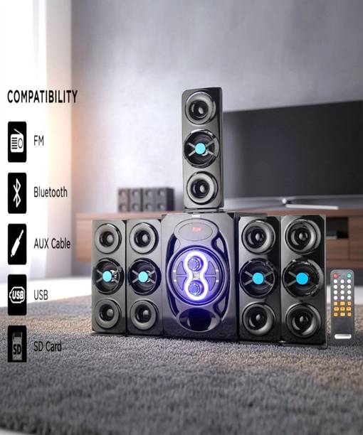 KVY Home Theatre System with 6-Inch Woofer & 5.1 Channel 9500 W Bluetooth Party Speaker