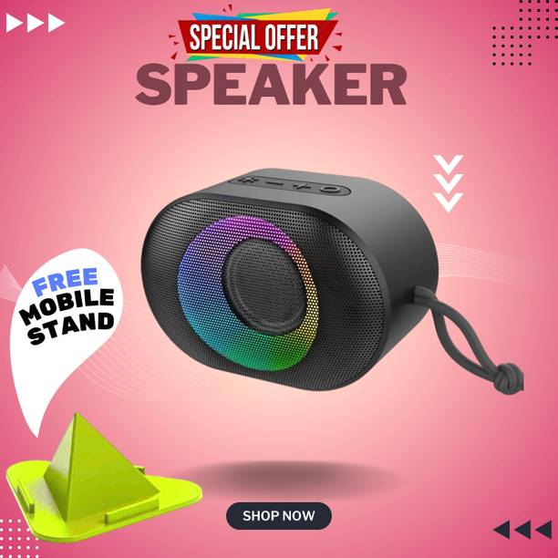 Clairbell 10W Bluetooth Speaker with 6 Hours Wireless Playback ,RGB Light speakerGH139 10 W Bluetooth Party Speaker