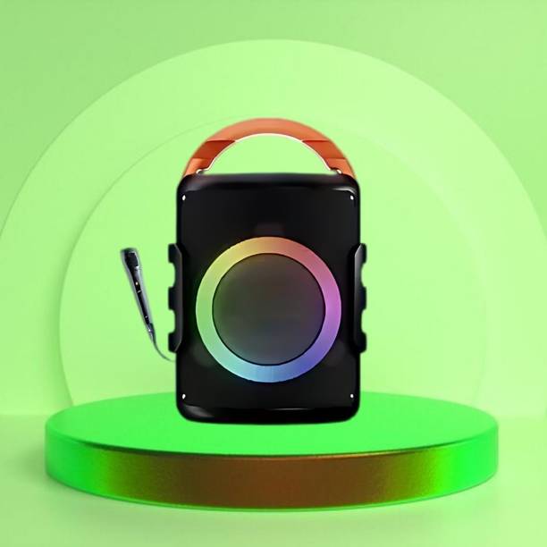 GUGGU DJ Box 20W Bluetooth Speaker with FM Radio, Mic, RGB Light & 4 hour's backQO413 20 W Bluetooth Party Speaker