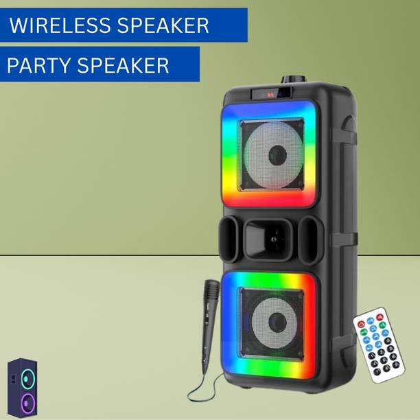 GUGGU Pushpa (WIRELESS BLUETOOTH PARTY SPEAKER) Crystal Clear Sound With MicT340 40 W Bluetooth Party Speaker