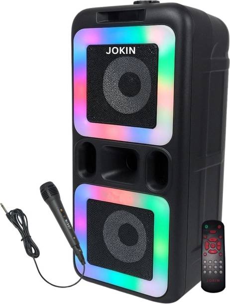 JOKIN DJMATE BLUETOOTH SPEAKER WITH FM USB AUX KARAOKE WIRED MIC RGB LIGHT 50 W Bluetooth Party Speaker