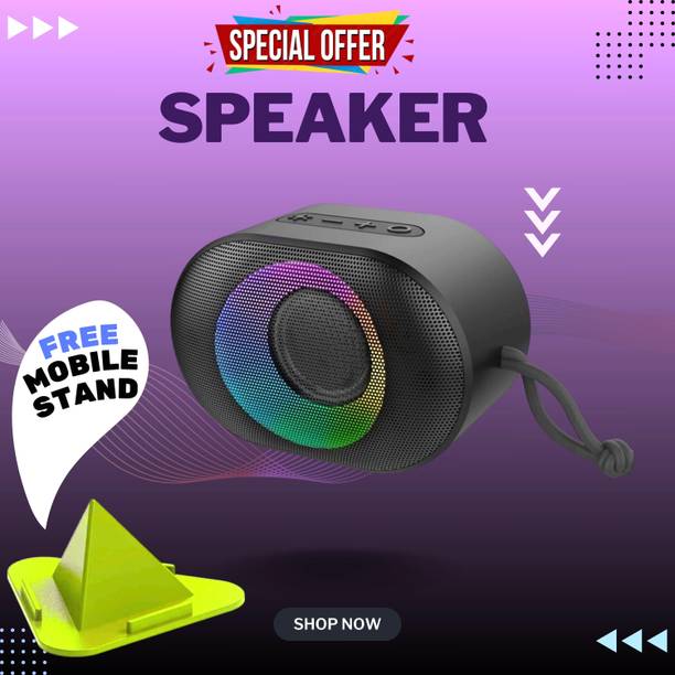 Clairbell 10W Bluetooth Speaker with 6 Hours Wireless Playback ,RGB Light speakerGH141 10 W Bluetooth Party Speaker