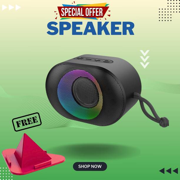 FRONY 10W Bluetooth Speaker with 6 Hours Wireless Playback ,RGB Light speakerFJ458 10 W Bluetooth Party Speaker
