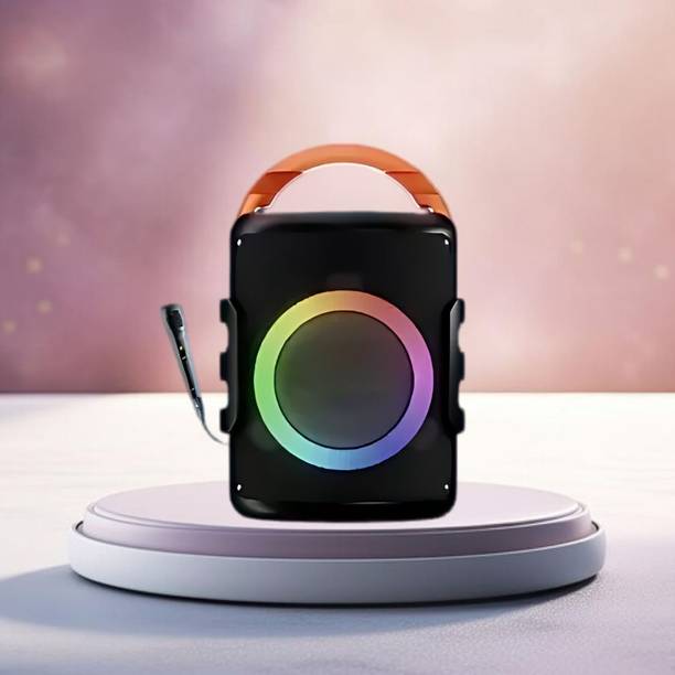 GUGGU DJ Box 20W Bluetooth Speaker with FM Radio, Mic, RGB Light & 4 hour's backQO339 20 W Bluetooth Party Speaker
