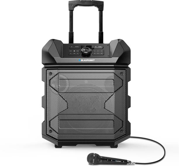 Blaupunkt ROCK&ROLL PS150 Wireless Party Speaker with Karaoke Mic, 4500mAh Battery,Rugged, 100 W Bluetooth Party Speaker