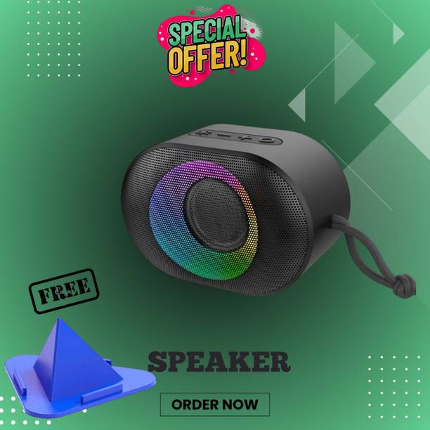 FRONY 10W Bluetooth Speaker with 6 Hours Wireless Playback ,RGB Light speakerFJ414 10 W Bluetooth Party Speaker