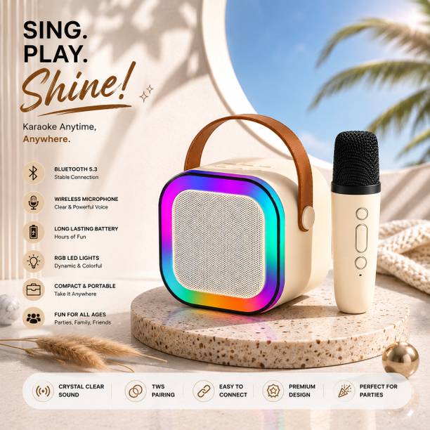 Moniva jewels Kids Speaker with Wireless Mic 5 W Bluetooth Party Speaker