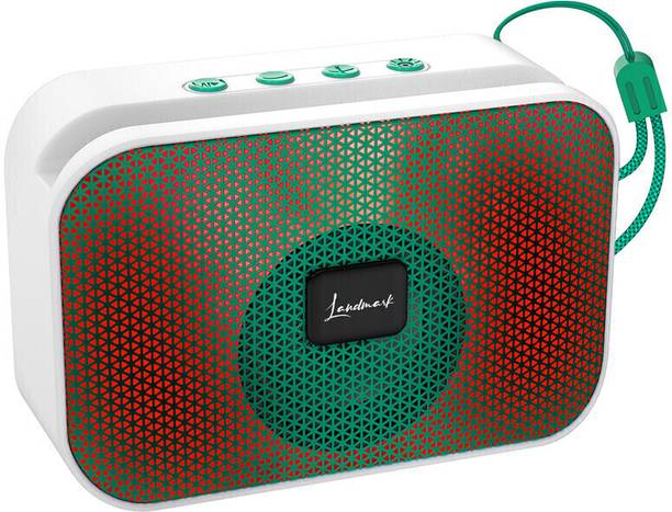 Landmark Zing Portable Wireless Speaker with Inbuilt-FM, RGB Lights & Immersive Sound 7 W Bluetooth Party Speaker
